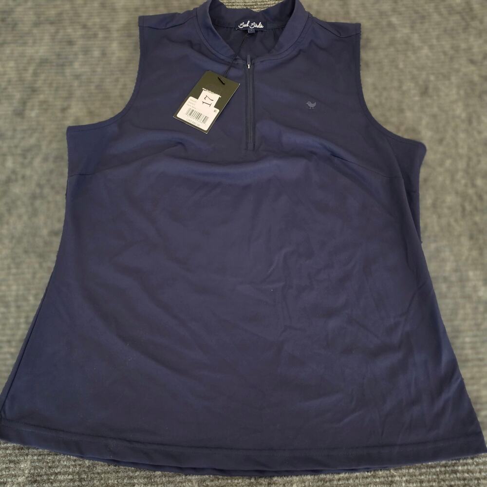Bad Birdie Women's Large Dark Navy "Blade SL" Sleeveless Golf Top NWT - Picture 3 of 9